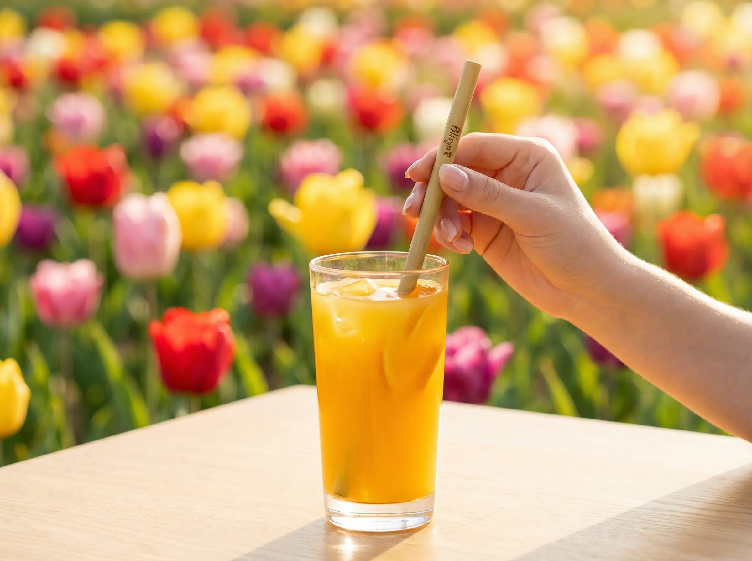 Personalized Eco Gift Set | Custom Engraved Bamboo Thermos + Reusable Straws