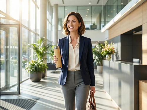 Personalized Bamboo Thermos | Custom Engraved Name | Eco-Friendly Insulated Water Bottle