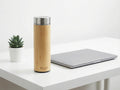 Personalized Bamboo Thermos | Custom Engraved Name | Eco-Friendly Insulated Water Bottle